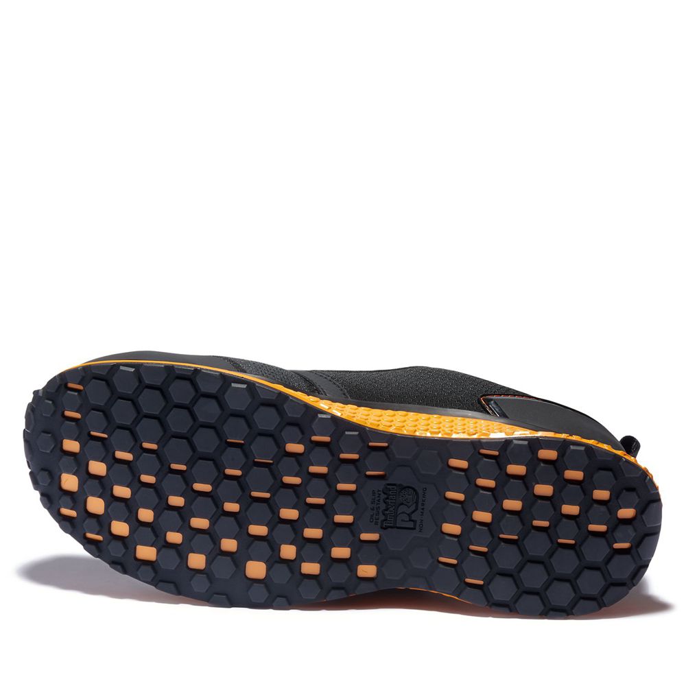 Zapatos De Seguridad Timberland Hombre Pro® Reaxion Comp Toe Negras/Naranjas - Chile PWZ-865972